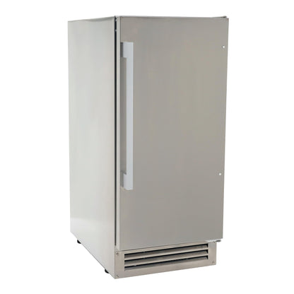 DUURA Elite Outdoor Built-in Ice Maker Stainless Steel Construction 25 lbs. Freezer Storage, Under Counter or Cabinet Ice Machine, for Commercial or Home Kitchen Use, Metallic - CookCave