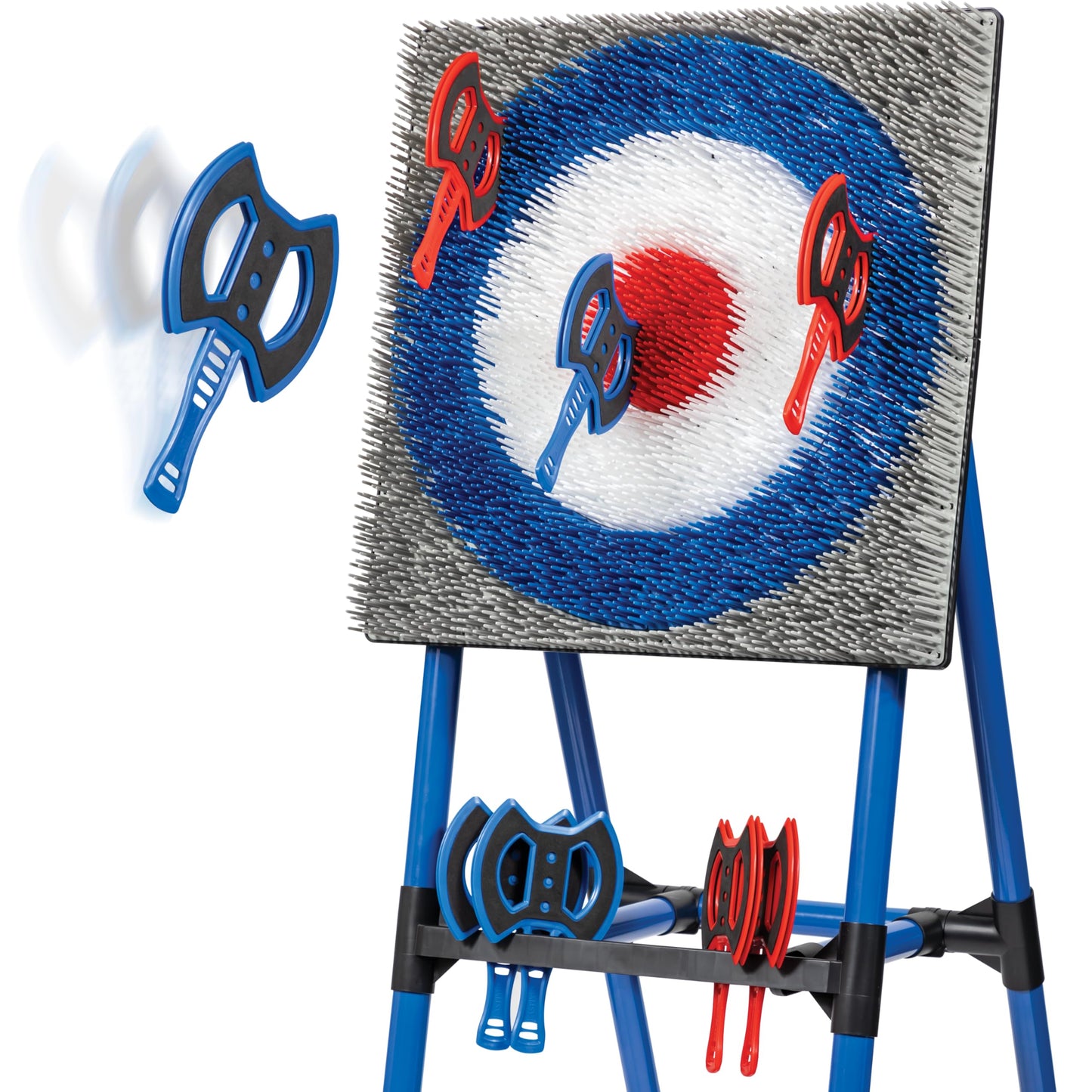 EastPoint Deluxe Steel Frame Axe Throw Target Game Set - Steel Frame for Indoors and Outdoors - CookCave