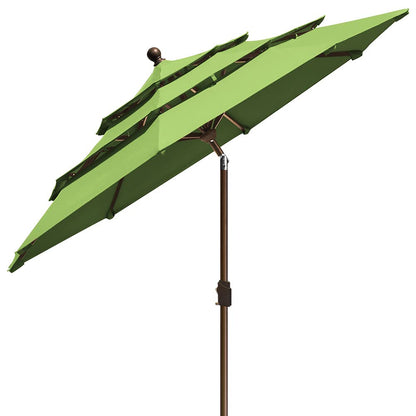 EliteShade USA 10-Year-Non-Fading 9Ft 3 Tiers Market Umbrella Patio Umbrella Outdoor Table Umbrella with Ventilation, Macaw Green - CookCave