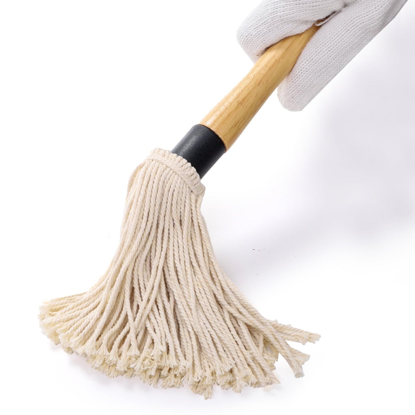 Eorbow Cast Iron Sauce Pot and BBQ Mop Brush Set for Grilling, 4 Pcs Barbecue Accessories Include Basting Melting Saucepan, Wooden Sauce Mop with 2 Replacements for Meat Smoker, Grill, Stove - CookCave