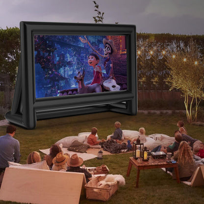 Estgora 19FT Inflatable Projector Screen for Outside Movie Nights Blow Up Projection Screen with Air Blower for Outdoor Home Theater Use Pool Backyards Party Fun, Support Front & Rear Projection - CookCave