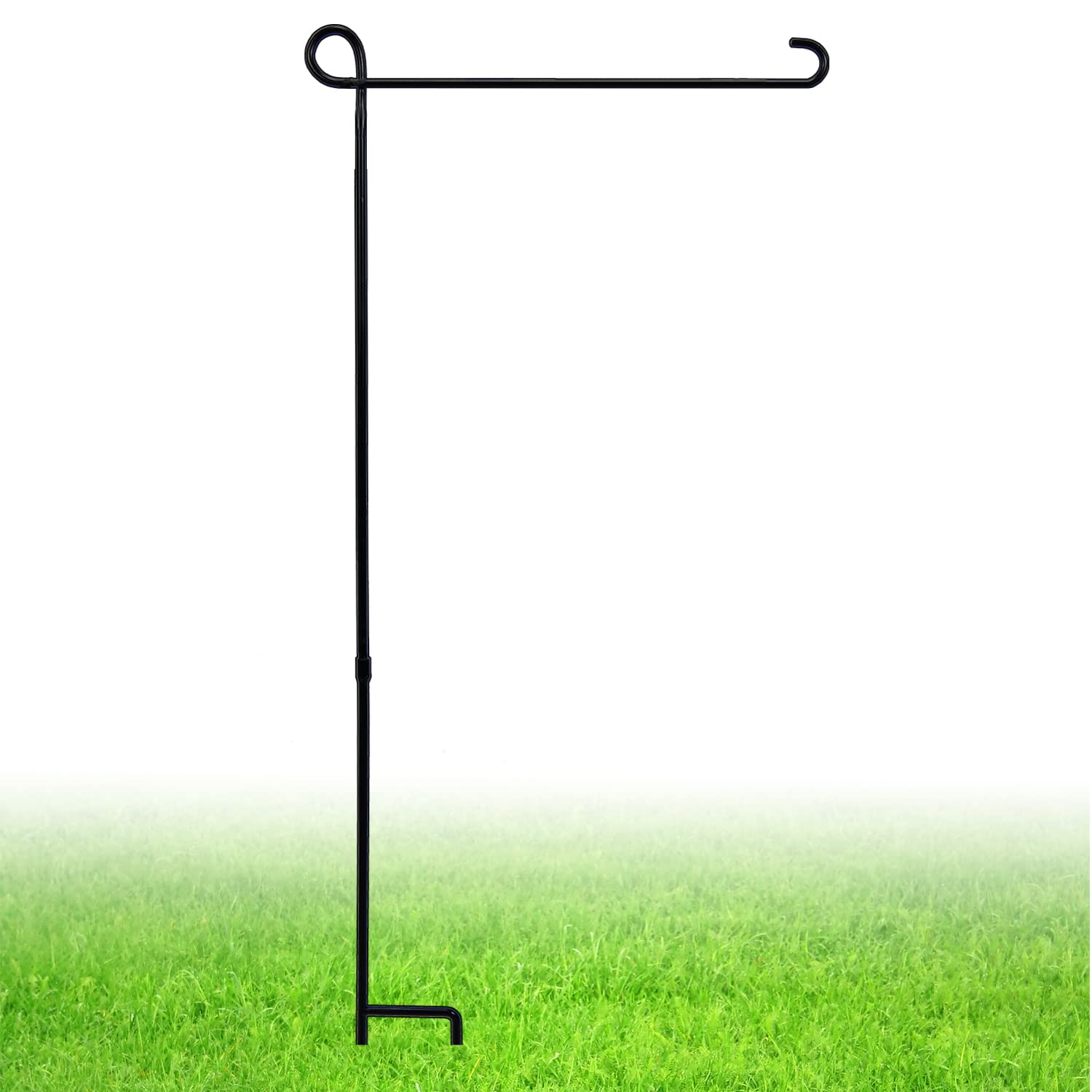 ESTTOP Garden Flag Stand, Thickened Pole Sturdy Straight Premium Metal Yard Flag Holder Weather-Proof Flagpole Seasonal Garden Flag, Christmas Garden Flag, Outdoor Decor Decoration - CookCave
