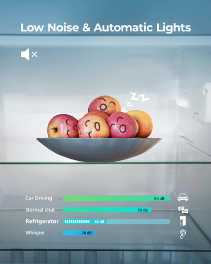 EUHOMY Mini Fridge with Freezer, 3.2 Cu.Ft Mini Refrigerator, Dorm Fridge with 2 Door For Bedroom/Apartment/Office-Food Storage Cooling Drink, Black - CookCave