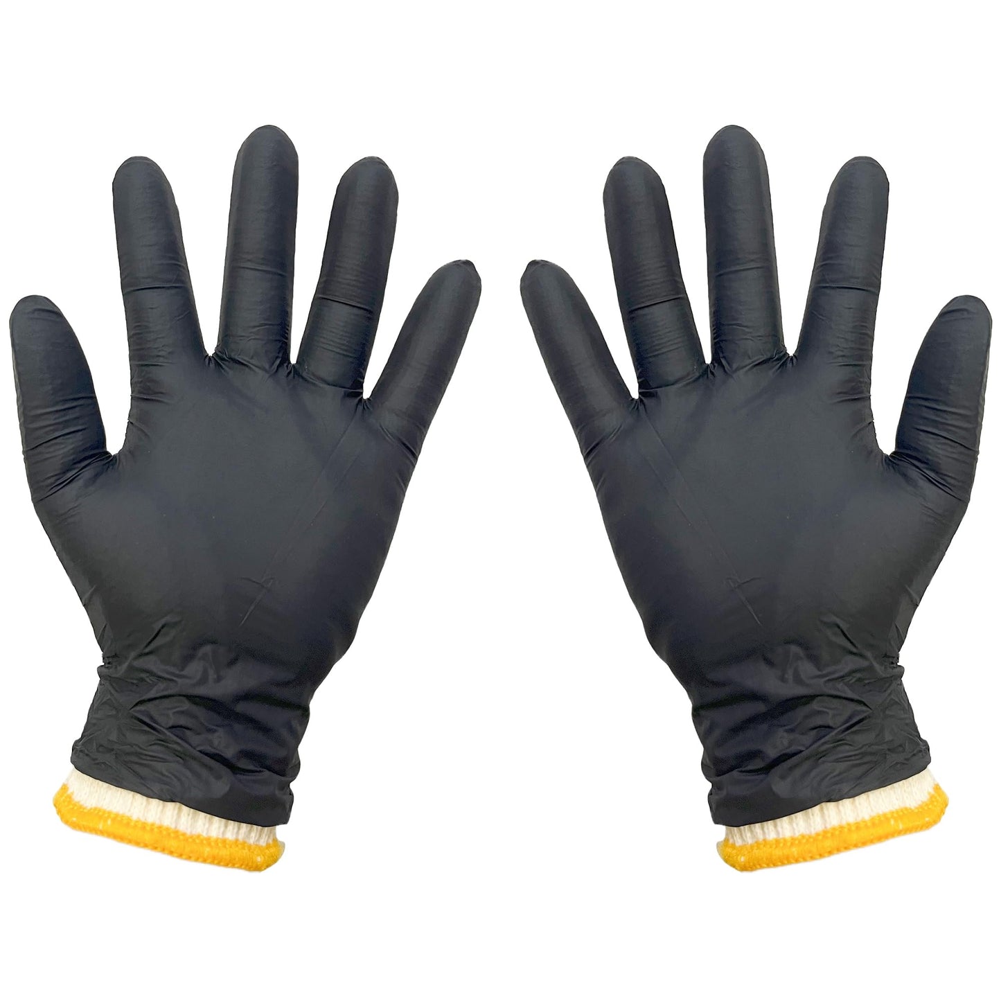 FayLongSky BBQ Gloves (Large) - 4 Cotton Liners & 100 Nitrile Disposable Gloves, Heat Resistant, Food-Safe for Grilling, Cooking, and Smoker Accessories - CookCave