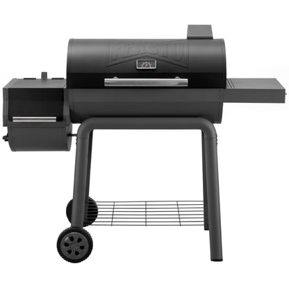 Feasto BBQ Charcoal Grill with Offset Smoker Grill and Side Table, 30-In Heavy-Duty Outdoor BBQ Grill with 832 Sq. In. Cooking Space for Outdoor Barbecue in Backyard, Patio and Parties, Black - CookCave