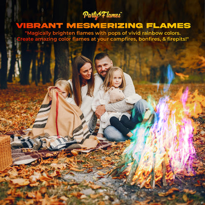 Fire Color Changing Packets Fire Pit (10 Pack) - Perfect for Any Campfire, Bonfire & Outdoor Fireplaces - Perfect Magic Cosmic Mystical Campfire Accessories - Camping Games - CookCave