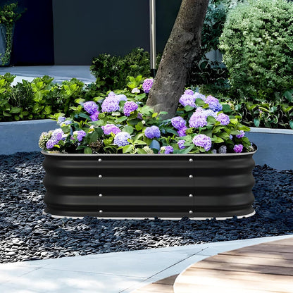 Fire Pit Ring/Raised Garden Bed, 48In Large Galvanized Steel Outdoor Fire Pits&Outdoor Fireplace Portable for Outside Patio,Camping,Bonfire,Beach,Backyard Firepit Wood Burning,Square - CookCave