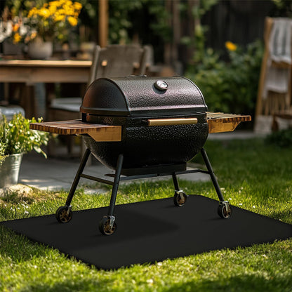 FIREWESS Under Grill Mat for Outdoor Grill, 24 x 42inch Double-Sided Fireproof Grill Pad,Perfect for Outdoor Barbecue Spots,Fireproof, Waterproof, and Oilproof BBQ Protector for Decks and Patios - CookCave