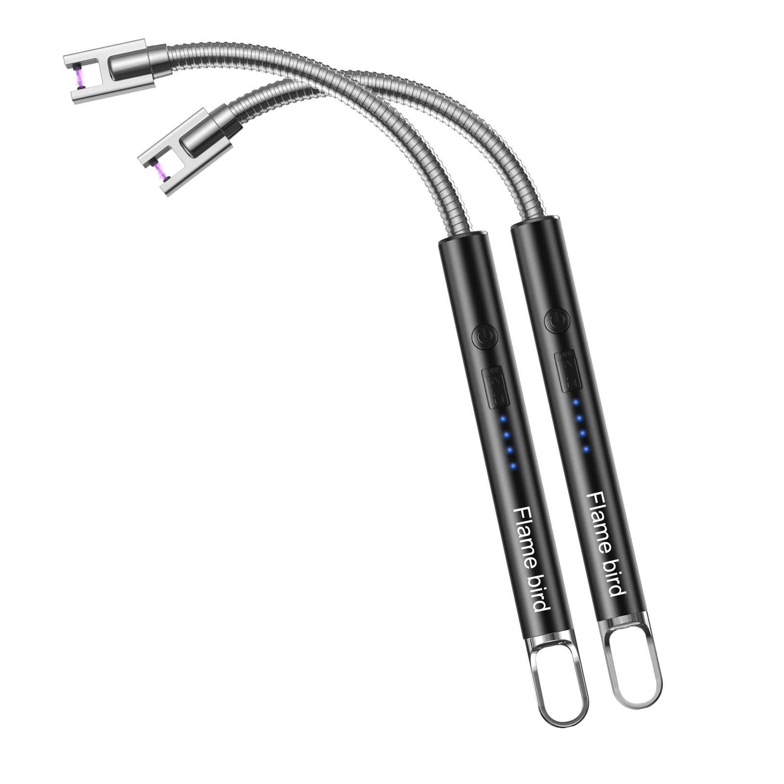 Flame bird 2 Pack Electric Candle Lighter Flameless Arc Windproof Flexible Long Neck USB Rechargeable Lighter for BBQ Grill Fireworks Camping. - CookCave