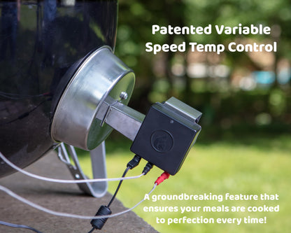 Flame Boss Smart BBQ Smoker Temperature Controller with Patented Variable Speed Fan, 400 Universal WiFi with 2 Probes for Weber, Char-Griller, Drum Smokers, Offset Smokers - CookCave