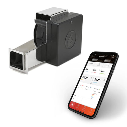 Flame Boss Smart BBQ Smoker Temperature Controller with Patented Variable Speed Fan, 400 Universal WiFi with 2 Probes for Weber, Char-Griller, Drum Smokers, Offset Smokers - CookCave