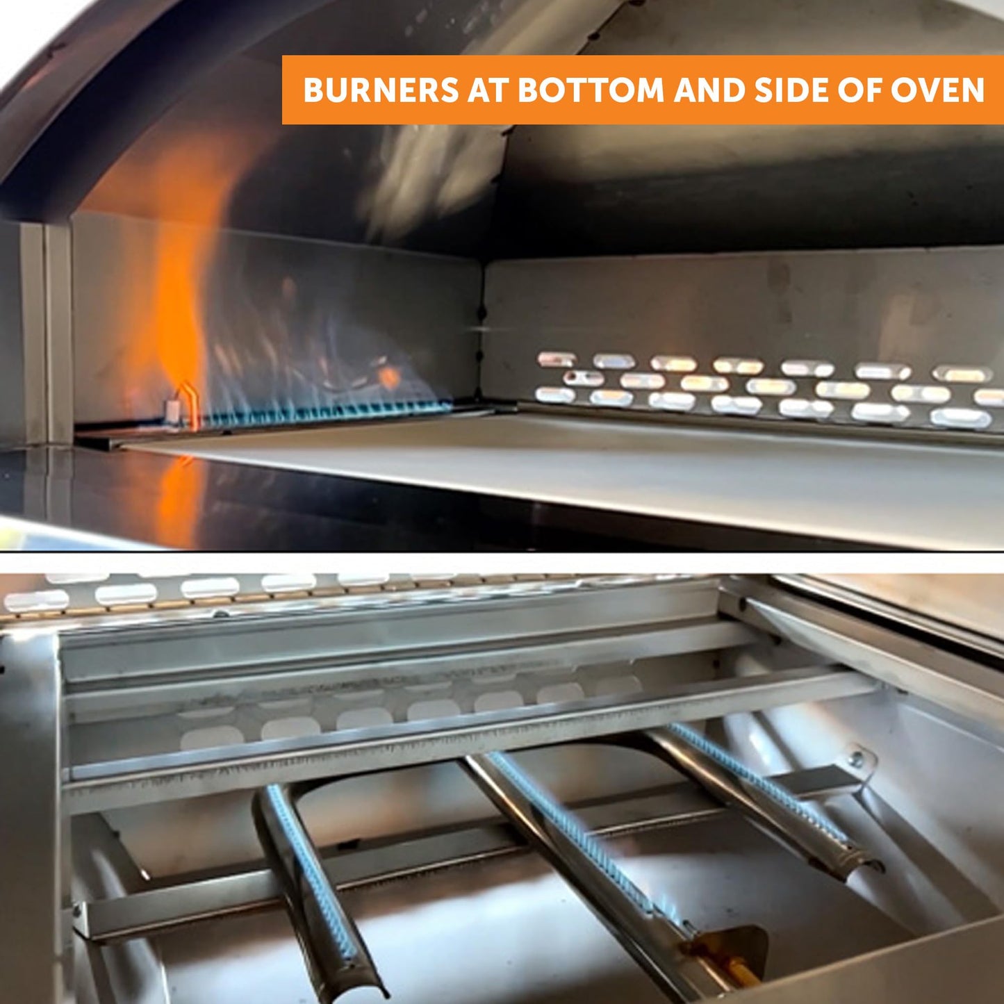 Flame King Propane Gas Pizza & Food Outdoor Oven for Camping, Backyard, Tailgating - CookCave