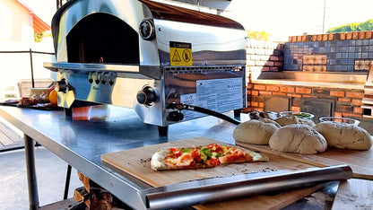 Flame King Propane Gas Pizza & Food Outdoor Oven for Camping, Backyard, Tailgating - CookCave