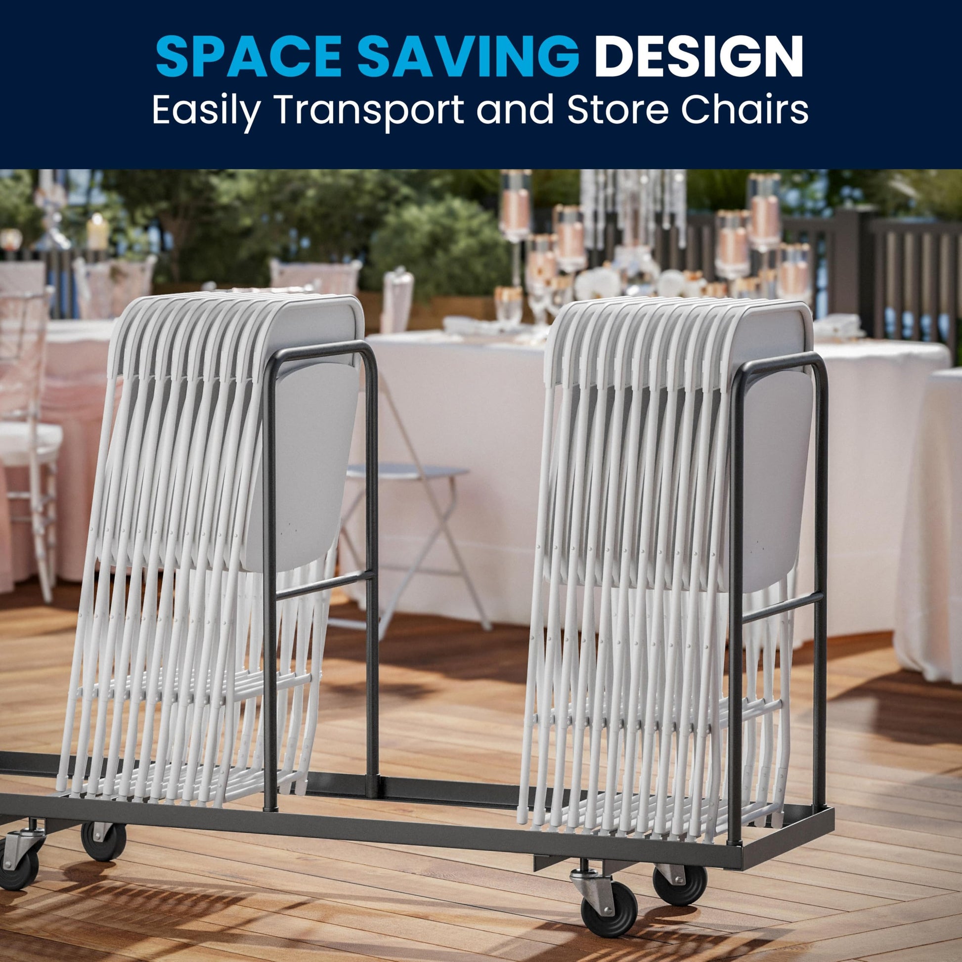 Flash Furniture Hercules Set of 10 Indoor/Outdoor Heavy-Duty Plastic Folding Chairs, Foldable Commercial Stacking Chairs with 650-lb. Static Weight Capacity, White - CookCave