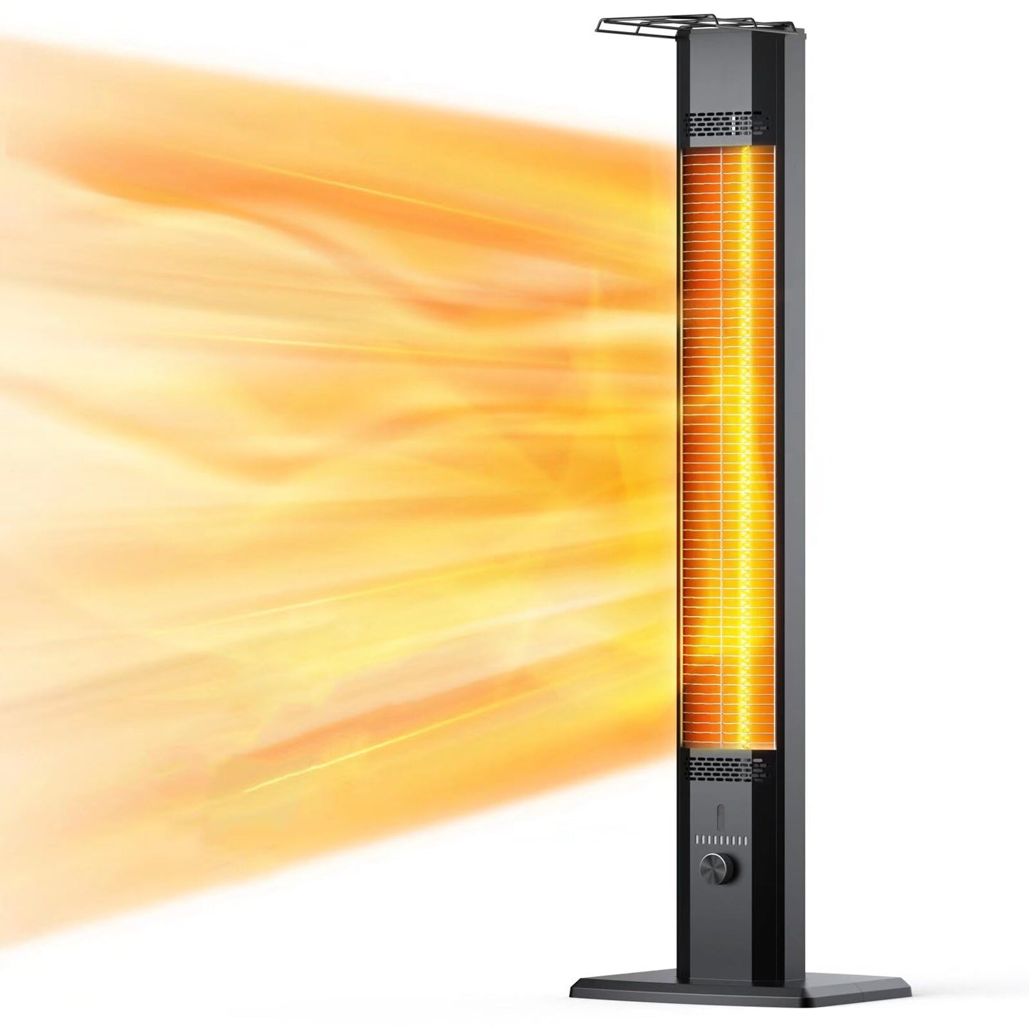 FLOWBREEZE Patio Heater, Portable Outdoor Heater, 1200W, 3S Instant Heating, Infrared Heater with 60°Oscillating, 180min Timer, Tip-over Protection, Super Quiet Electric Heaters for Indoor Outdoor Use - CookCave