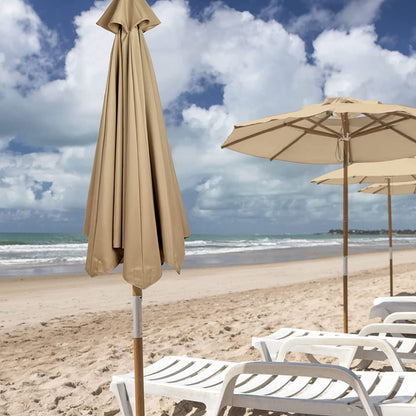 Flueyer 10 FT 8 Rib Umbrella Canopy Replacement Outdoor Market Patio Table Strong and Thicck Cover for Backyard Garden Courtyard Swimming Pool Lawn (Canopy ONLY), (8 Ribs) - CookCave