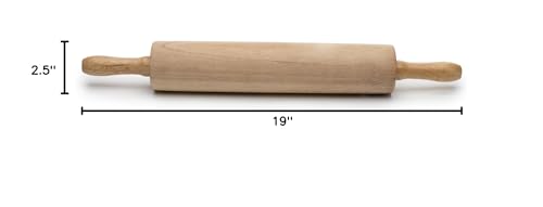 Fox Run Rolling Pin, Wood, 11.75-Inch Barrel - CookCave