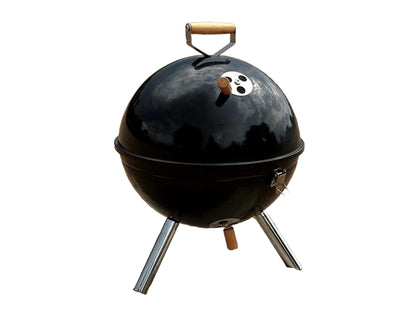 Freedom Stove 12 Inch Portable Outdoor Charcoal Grill - Lightweight - Latching Lid - Tailgating, Camping, Family Gatherings - Black - CookCave