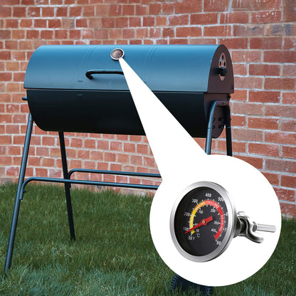 Frienda 3 Packs Charcoal Grill Temperature Gauge Thermometer Gauge Wood Barbecue Charcoal Grill Thermometer Heat Indicator for Lamb Beef Meat Cooking, 2-3/8 Inch Dial and 2-7/8 Inch Stem - CookCave