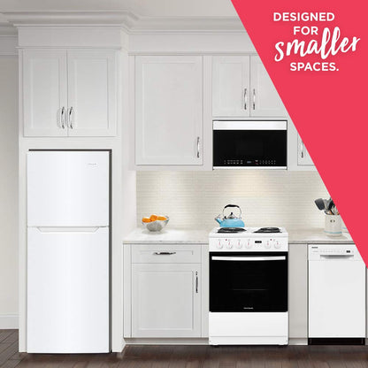 Frigidaire 10.1 Cu. Ft. Compact ADA Top Freezer Refrigerator in White with Electronic Control Panel, Reversible Door Swing, ENERGY STAR - CookCave