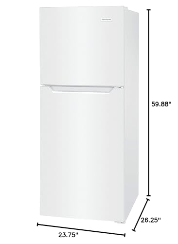 Frigidaire 10.1 Cu. Ft. Compact ADA Top Freezer Refrigerator in White with Electronic Control Panel, Reversible Door Swing, ENERGY STAR - CookCave