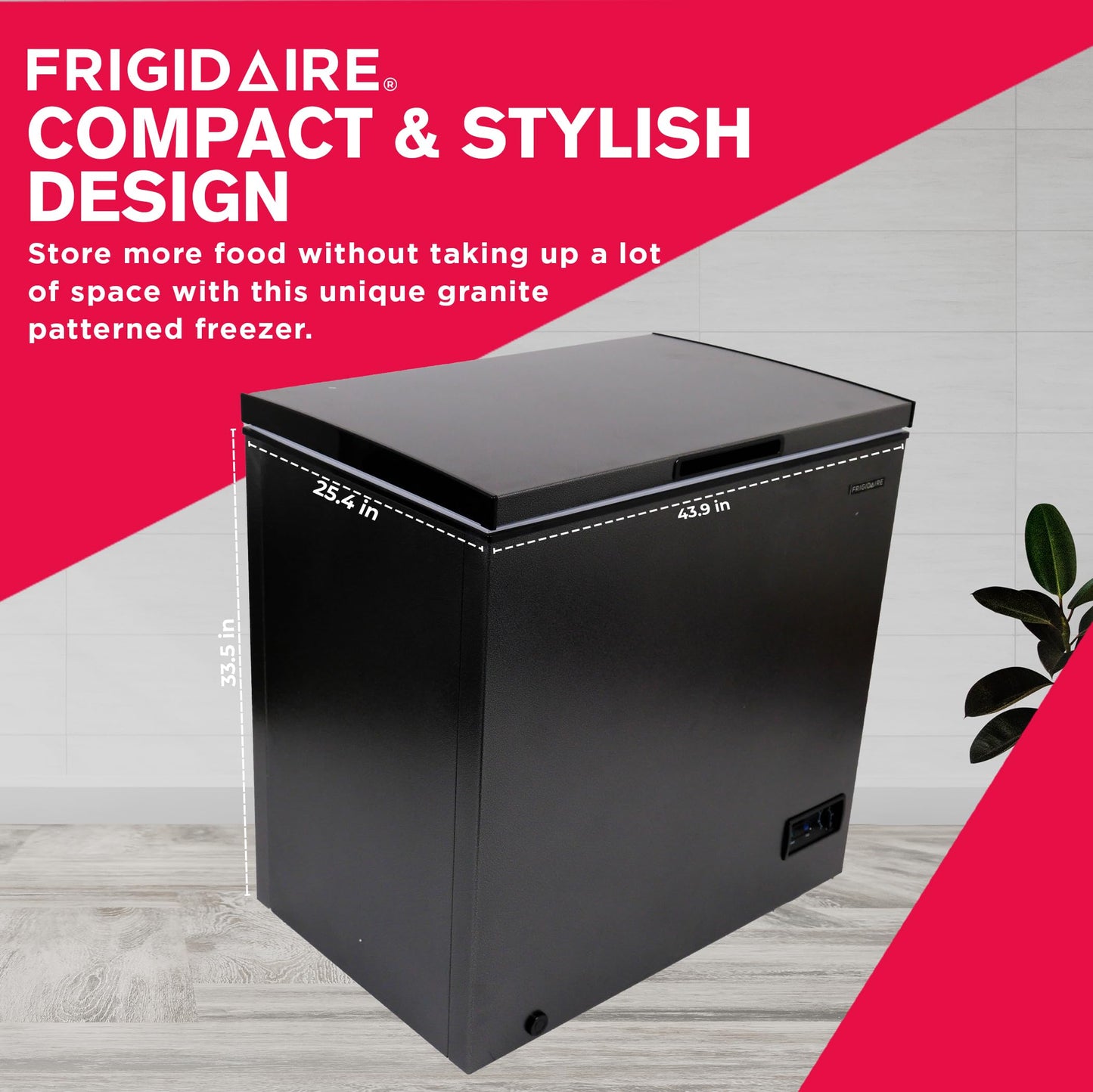 Frigidaire Chest Deep Freezer, 7 Cu. Ft. Capacity, Granita Rugged Design-Adjustable Thermostat-Removable Vinyl Coated Wire Basket-Easy Defrost Drain - CookCave