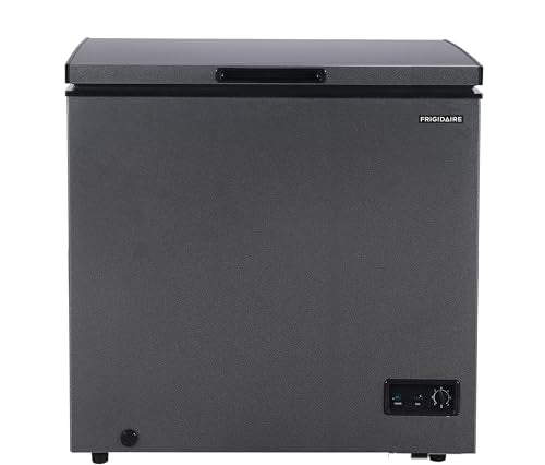 Frigidaire Chest Deep Freezer, 7 Cu. Ft. Capacity, Granita Rugged Design-Adjustable Thermostat-Removable Vinyl Coated Wire Basket-Easy Defrost Drain - CookCave