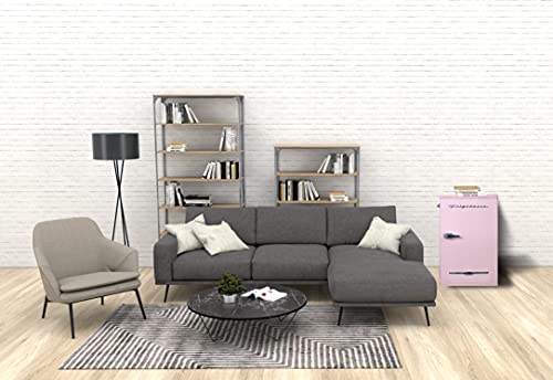 Frigidaire EFR376 Retro Bar Fridge Refrigerator with Side Bottle Opener, 3.2 cu. Ft, Pink/Coral - CookCave