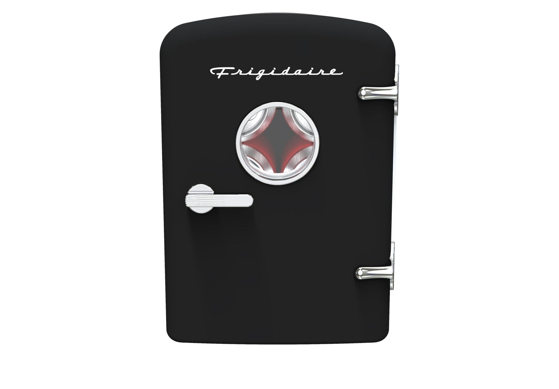 Frigidaire Retro Mini Personal Fridge Cooler, Holds up to 9 Cans, Portable & Compact, AC Plug & 12V Car Charger – Black - CookCave