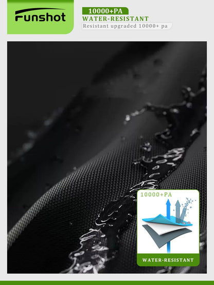 Funshot Patio Egg Chair Cover Waterproof, 91” x 80” Double Egg Chair Cover, Extra Large Hanging Swing Egg Chair Covers for Outdoor Furniture, Windproof, Black - CookCave