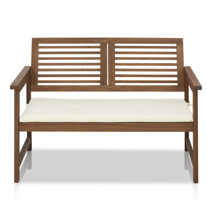 Furinno FG161167 Tioman Hardwood Outdoor Bench in Teak Oil, Natural - CookCave