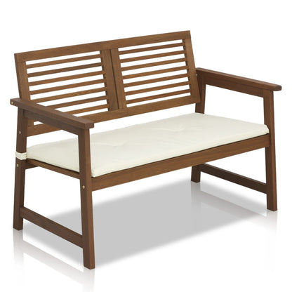 Furinno FG161167 Tioman Hardwood Outdoor Bench in Teak Oil, Natural - CookCave