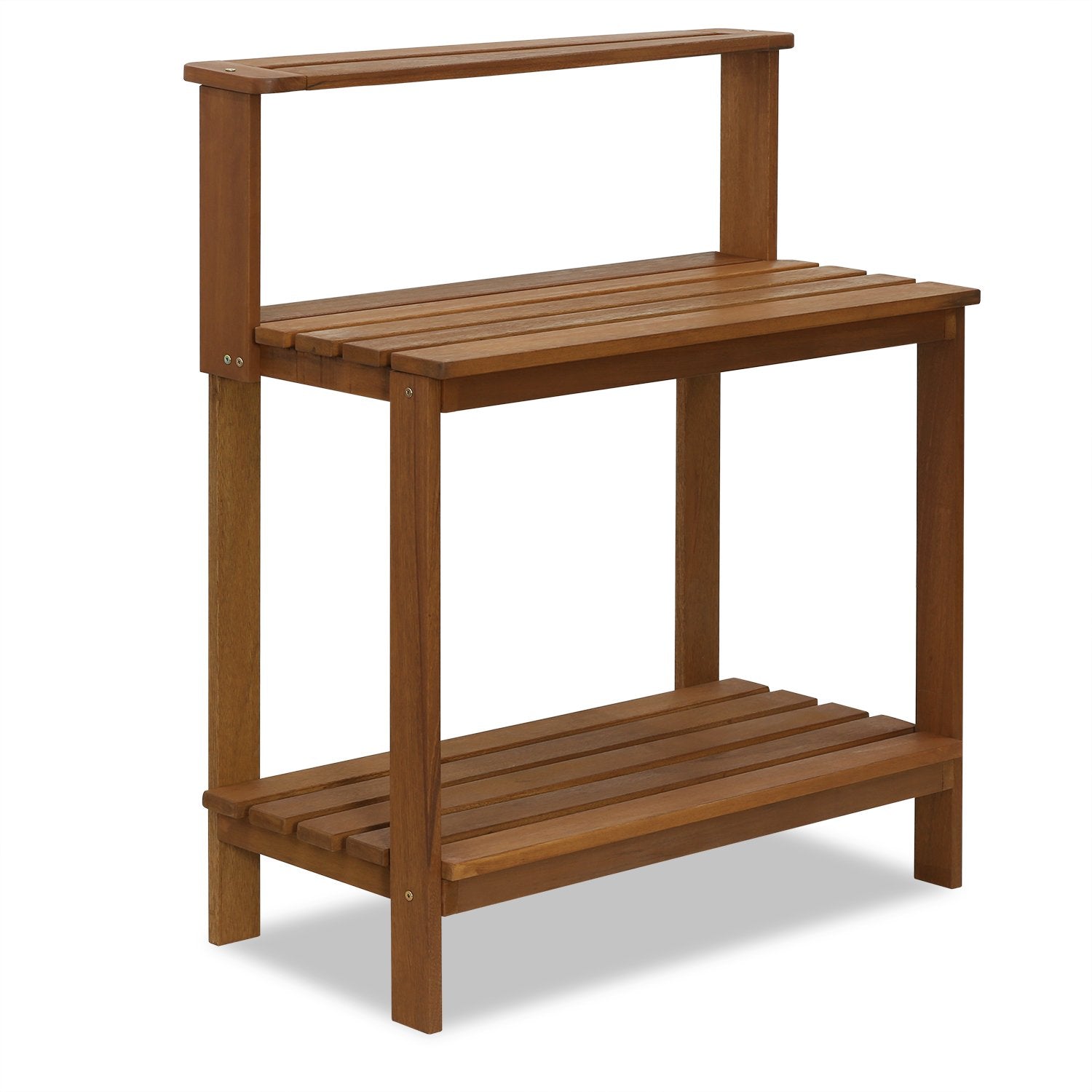 Furinno FG17478 Tioman Outdoor Patio Furniture Hardwood Potting Bench, Natural - CookCave