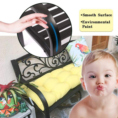 Garden Bench Outdoor Bench Patio Bench for Outdoors Metal Porch Clearance Work Entryway Steel Frame Furniture for Yard - CookCave