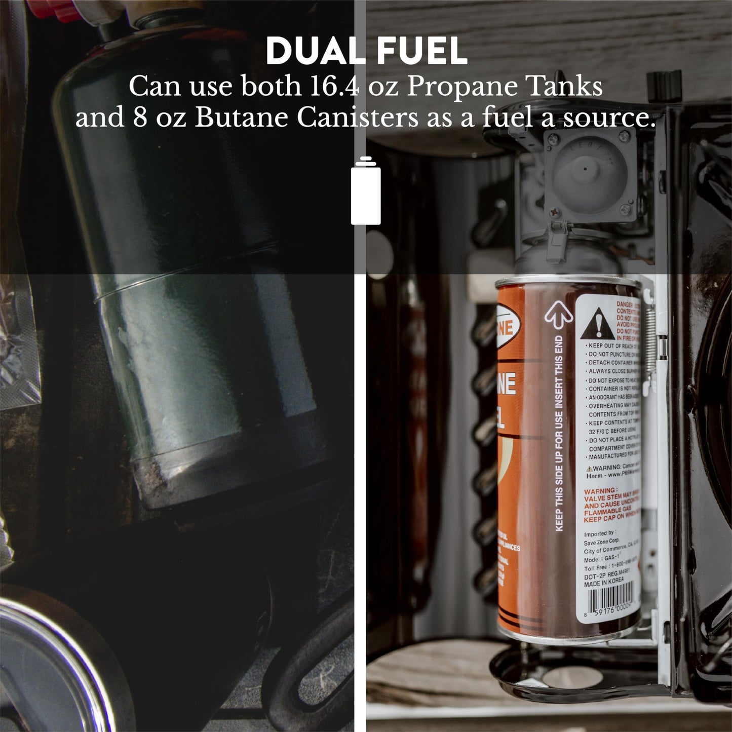 Gas One GS-3400P Propane or Butane Stove Dual Fuel Stove Portable Camping Stove - Patented - with Carrying Case Great for Emergency Preparedness Kit - CookCave