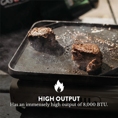 Gas One GS-3400P Propane or Butane Stove Dual Fuel Stove Portable Camping Stove - Patented - with Carrying Case Great for Emergency Preparedness Kit - CookCave