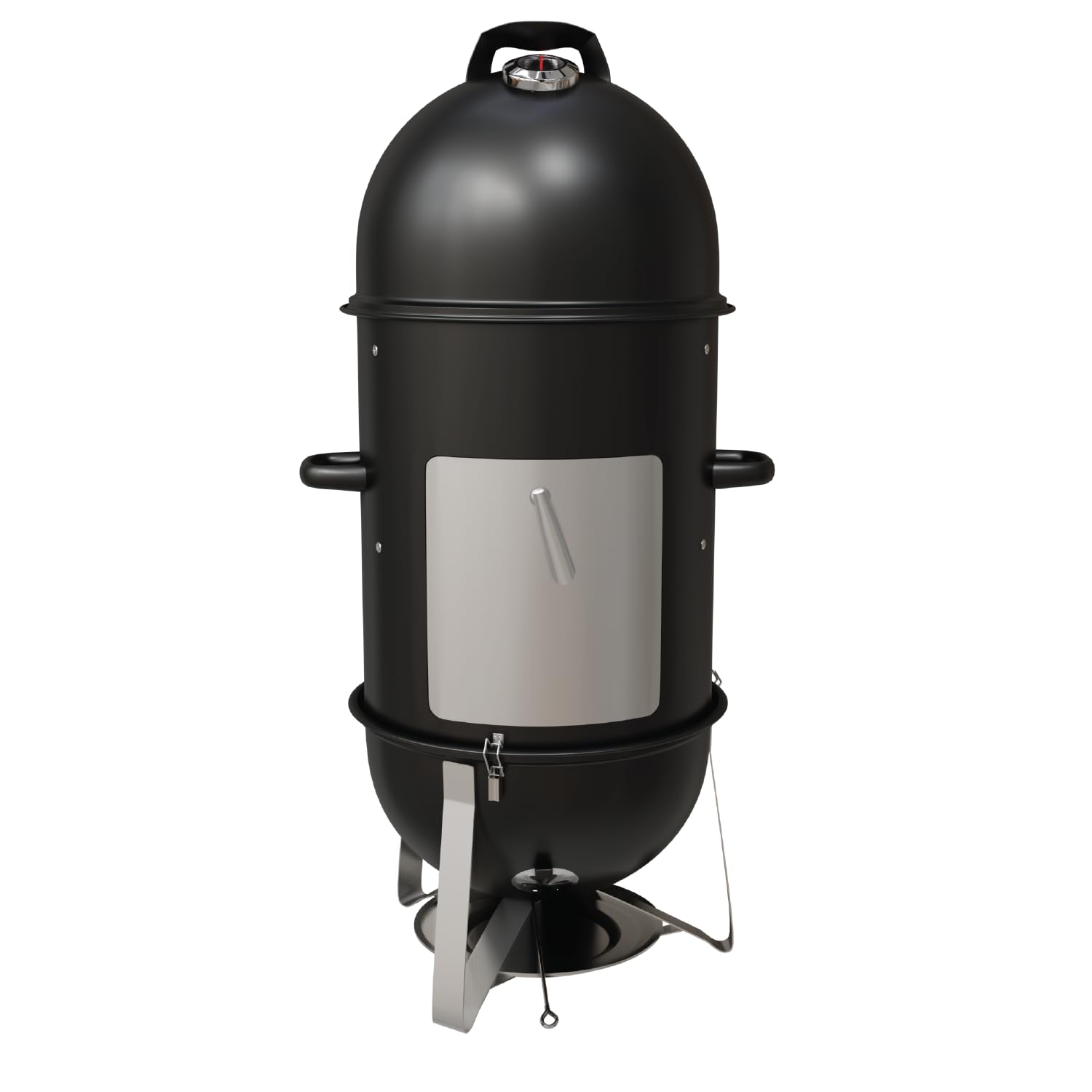GasOne CSM-18 Vertical Smoker – 18 Inch Heavy Duty Charcoal Smoker – Multipurpose Charcoal BBQ Grill Smoker for Outdoor – Easy Assembly, 1 Access Door Grill with Smoker - CookCave
