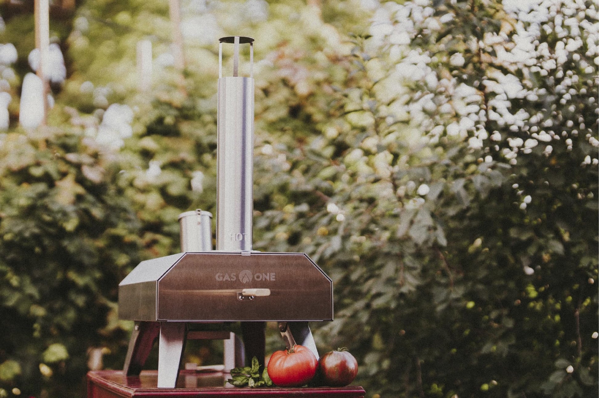 GasOne Portable Wood Pellet Pizza Oven 12-inch Pizza Maker for Outdoors, RVs, and Camping Stainless Steel Cooker - CookCave