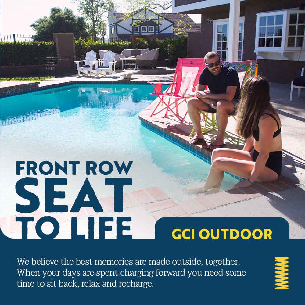 GCI Outdoor Comfort Pro Rocker Camping Chair | Portable Folding Rocking Chair with Durable Armrests & Drink Holder — Sweet Tea - CookCave
