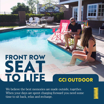 GCI Outdoor Comfort Pro Rocker Camping Chair | Portable Folding Rocking Chair with Durable Armrests & Drink Holder — Sweet Tea - CookCave
