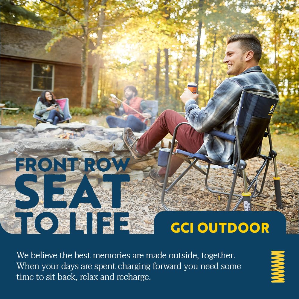 GCI OUTDOOR Freestyle Rocker Outdoor Rocking Chair with Beverage Holder - CookCave