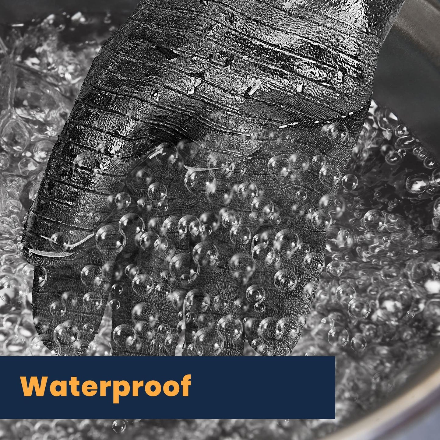 GEEKHOM 18-Inch Heat Resistant Gloves 932°F for BBQ Grilling, Waterproof Long Sleeve Anti-Slip Cooking Gloves – Textured Grip Protection - CookCave