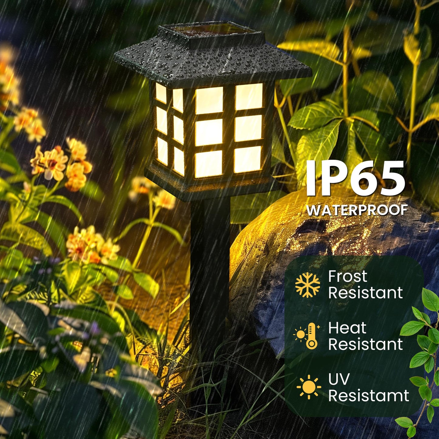 GIGALUMI Solar Outdoor Lights,12 Pack LED Solar Lights Outdoor Waterproof, Solar Walkway Lights Maintain 10 Hours of Lighting for Your Garden, Landscape, Path, Yard, Patio, Driveway - CookCave