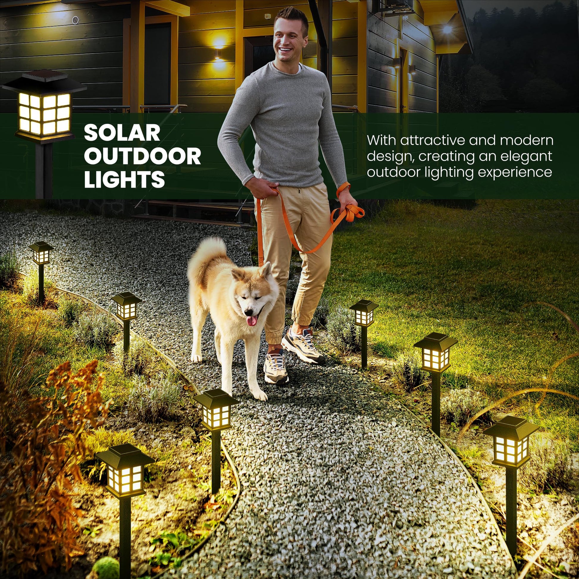 GIGALUMI Solar Outdoor Lights,12 Pack LED Solar Lights Outdoor Waterproof, Solar Walkway Lights Maintain 10 Hours of Lighting for Your Garden, Landscape, Path, Yard, Patio, Driveway - CookCave