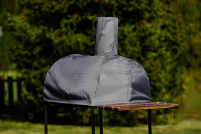 GIRtech BRAVO Wood Burning Fire Brick Pizza Oven for Outdoor Cooking - FULLY DIY KIT - Includes Firebrick Set, Refractory Glue, Trowel, Gloves, Cover, Steel Gate, Assembly Instructions (3 hours) - CookCave