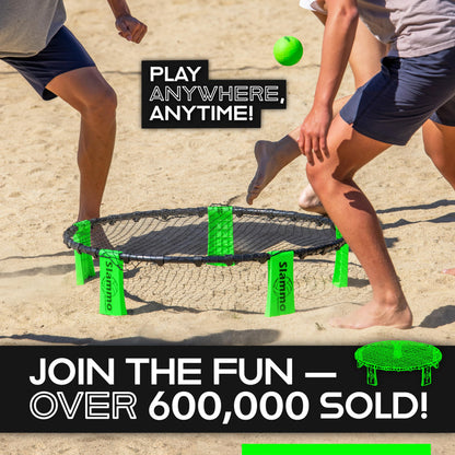 GoSports Slammo Game Set (Includes 3 Balls, Carrying Case and Rules) - Outdoor Lawn, Beach & Tailgating Roundnet Game for Kids, Teens & Adults - CookCave