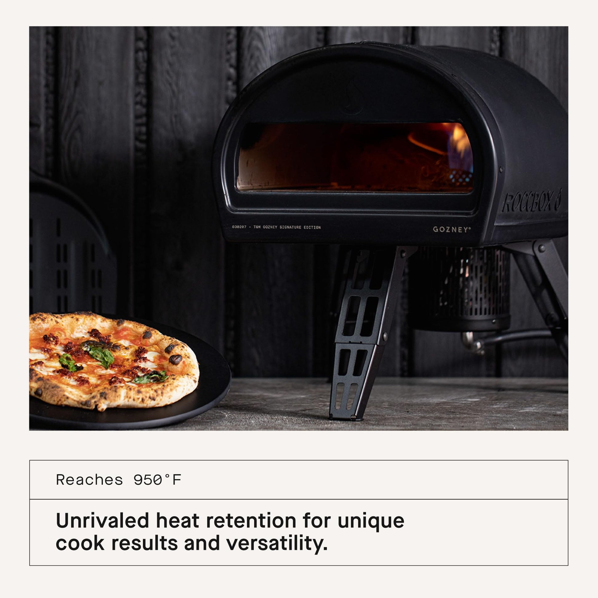 Gozney Roccbox Outdoor Pizza Oven, Black, Portable, Gas & Wood Fired, Restaurant-Grade - CookCave