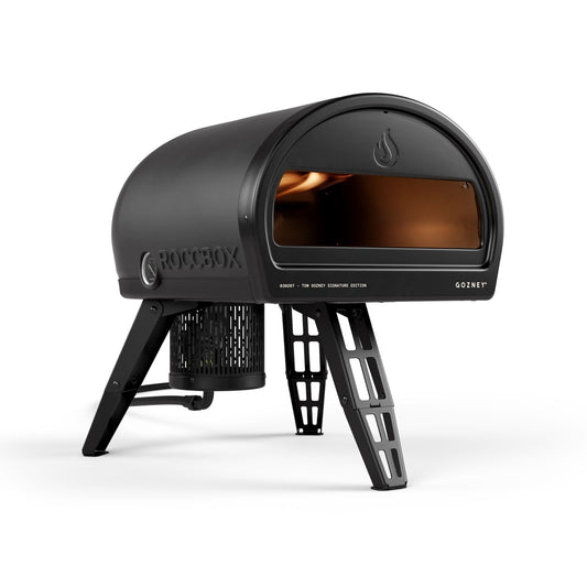 Gozney Roccbox Outdoor Pizza Oven, Black, Portable, Gas & Wood Fired, Restaurant-Grade - CookCave