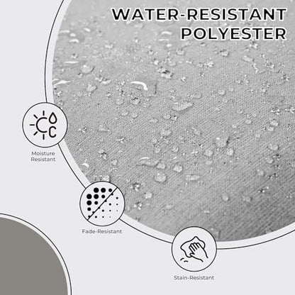 Grand patio 7-Piece Patio Dining Set for 6, E-Coated Outdoor Dining Set Swivel Patio Dining Chairs with Olefin Cushions & 1 Black Rectangular Faux Woodgrain Dining Table with 1.5”Market Umbrella Hole - CookCave