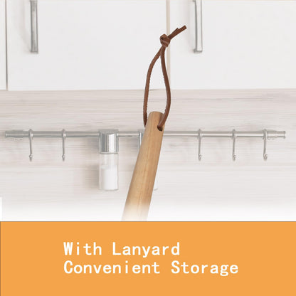 GreatChef Barbecue Grilling Utensils Set of 4, Stainless Steel Tools with Wood Handle, Meat Fork, Slotted Turner, Barbecue Tongs & Silicone Brush, Good BBQ Accessories for Outdoor, Camping & Party - CookCave